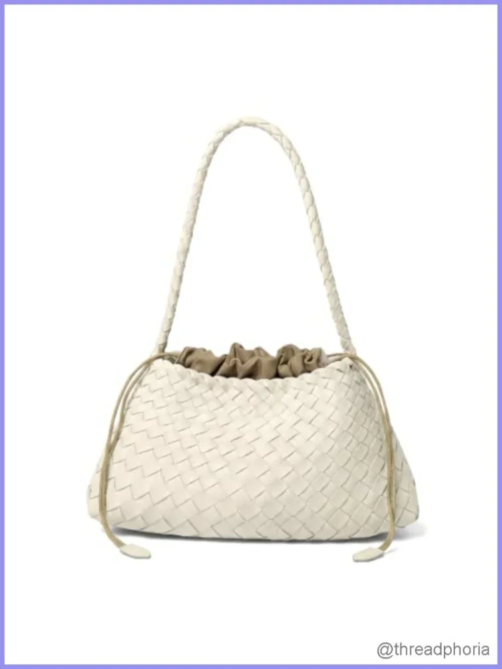 Woven Hobo Bag for Women, Vegan Leather Shoulder Tote Purse